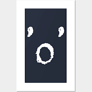 'o' LETTER DESIGN TEXT WHITE GRAPHIC Posters and Art